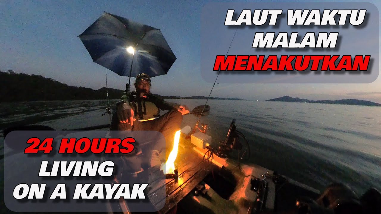 SOLO 24 Hours Living On A Kayak At Sea | Survival Challenge MALAYSIA