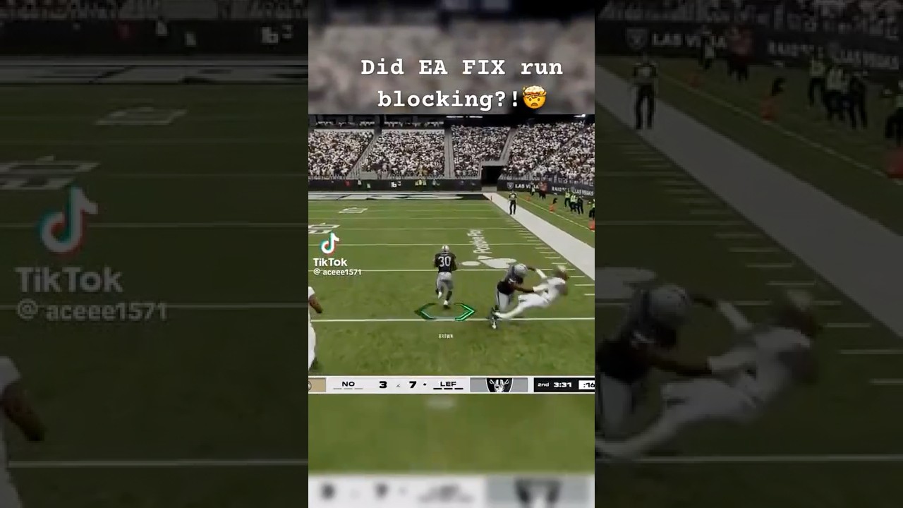 Run Blocking In Madden 26 Is SO GOOD WTF?!🤯 #madden26 #madden26gameplay OP: aceee1571
