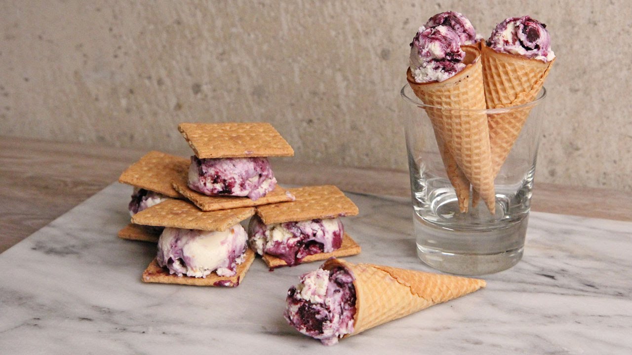 Рецепт мороженого «Черничный чизкейк» 🍦 Эпизод 1089