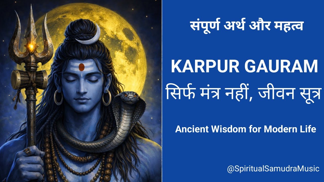 Karpur Gauram Meaning & Relevance | कर्पूर गौरम् का अर्थ आज के जीवन में महत्व| Mahashivratri 2026