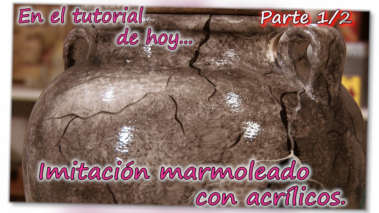 IMITACIÓN MARMOLEADO CON ACRÍLICOS. Parte 1/2