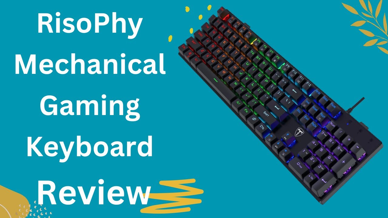 RisoPhy Mechanical Gaming Keyboard, RGB 104 Keys Ultra-Slim LED Backlit USB Wired Keyboard Review