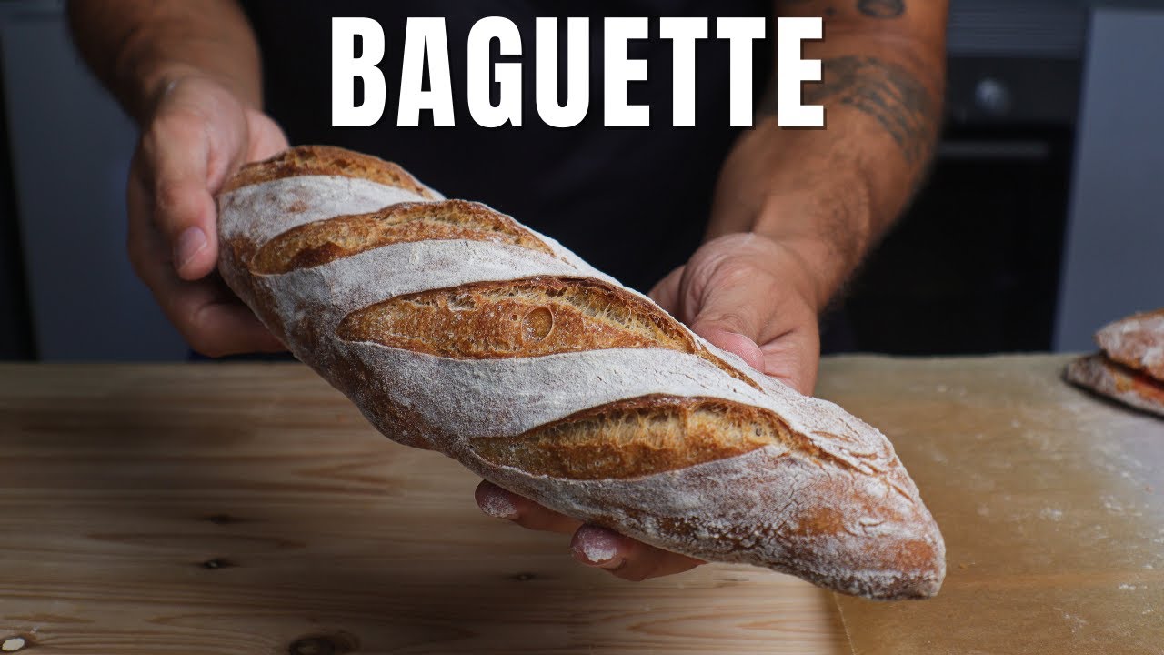 Receta completa de BAGUETTES CASERAS CON MASA MADRE