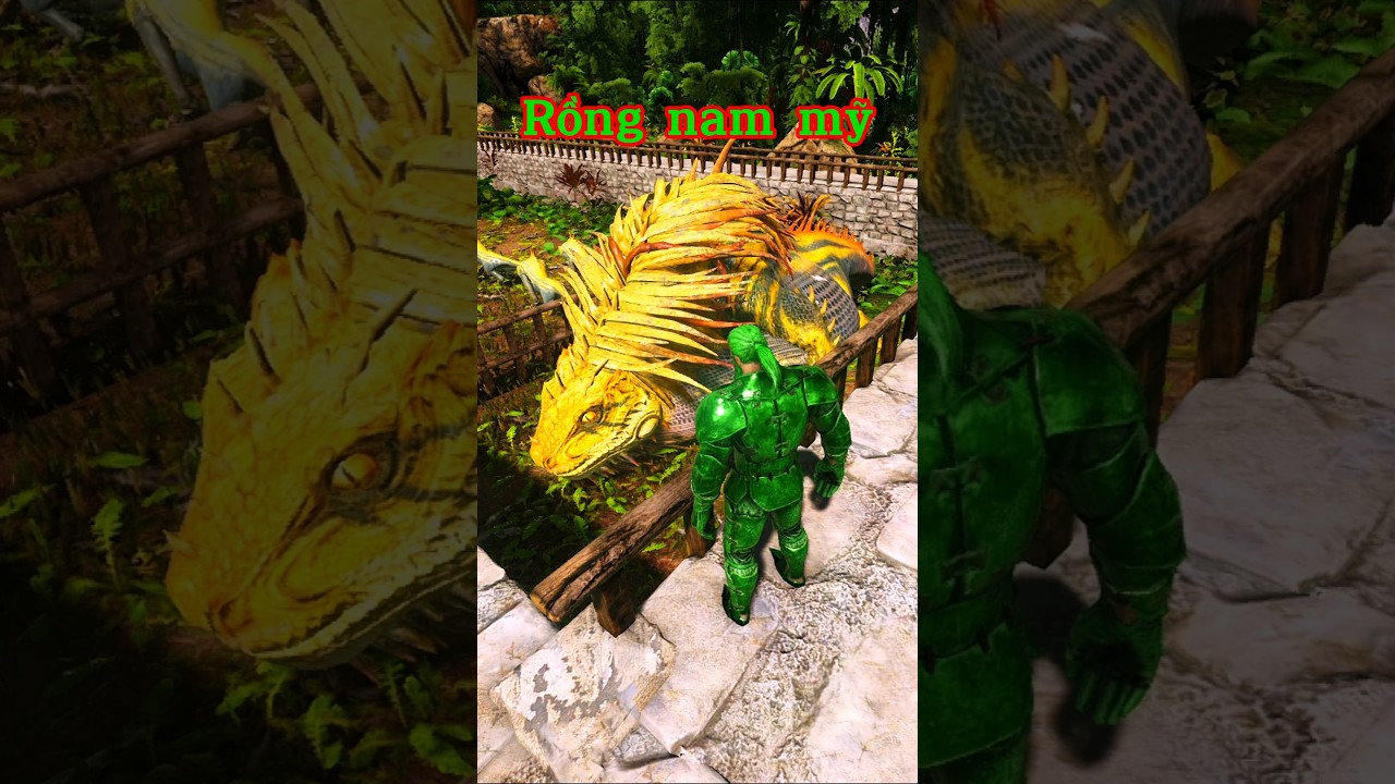 Nu&ocirc;i rồng nam mỹ khổng lồ. #shorts #ark