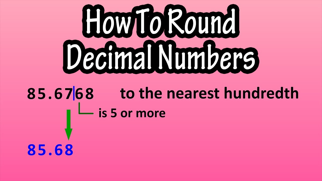 How To Round Off Decimal Numbers Explained