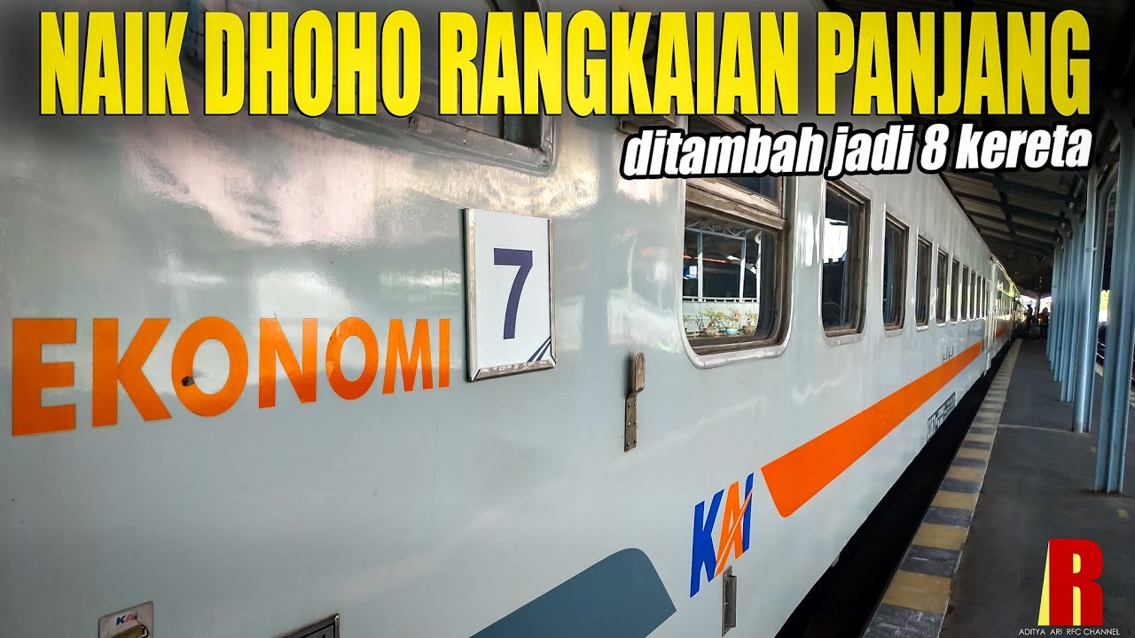 Perdana! Naik Kereta Api Dhoho Rangkaian Panjang (Surabaya-Jombang PP)