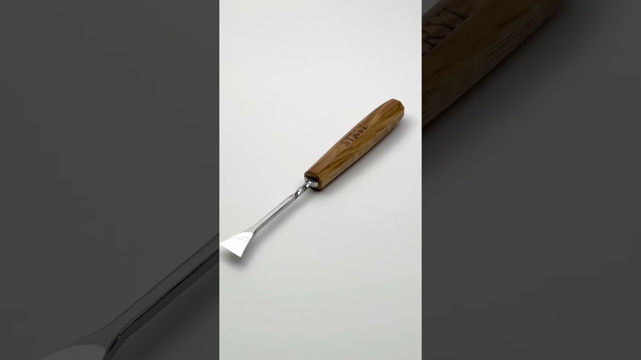 STRYI 20mm Fishtail Flat Chisel 🌲 Wide Cuts for Clean Relief Carving 