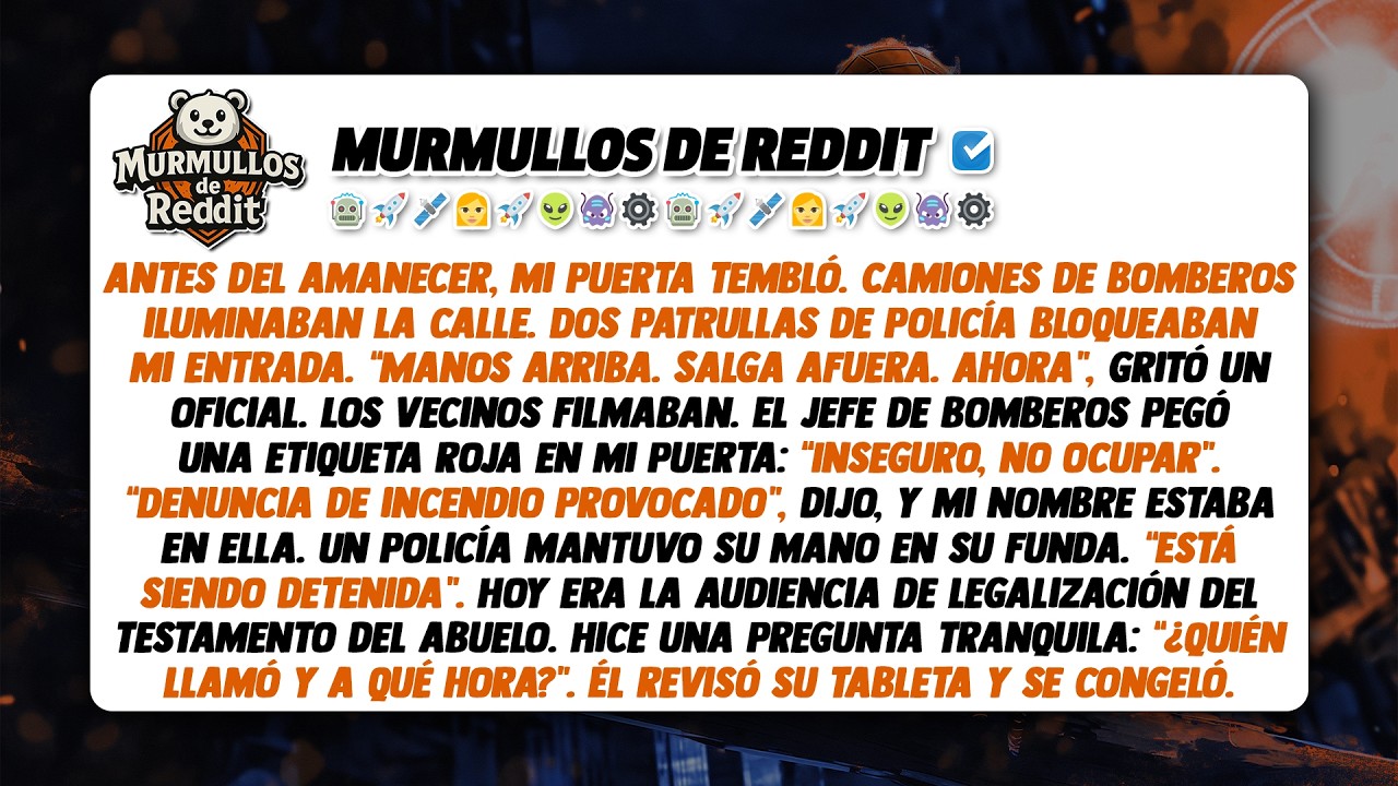 Camiones de policía y bomberos rodearon mi casa al amanecer. Mi mamá presentó una denuncia falsa de