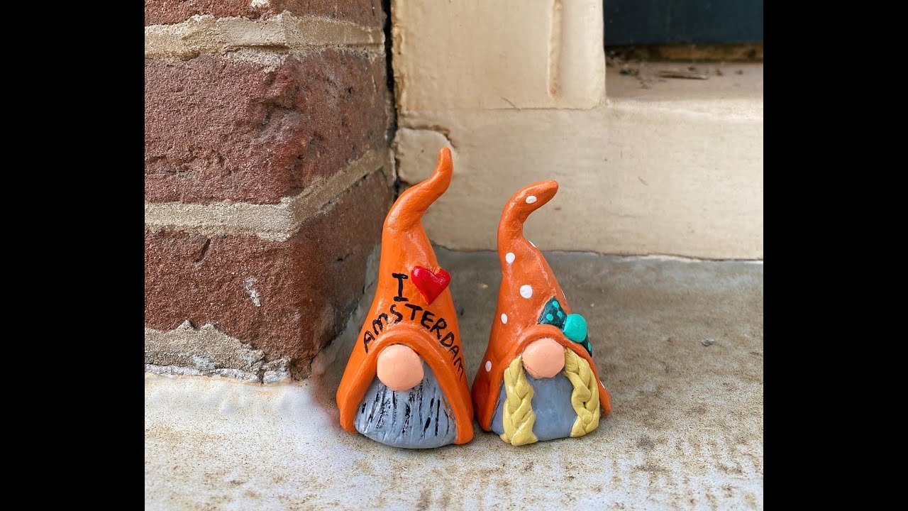 How To Do Easy Cute Clay Gnomes?
