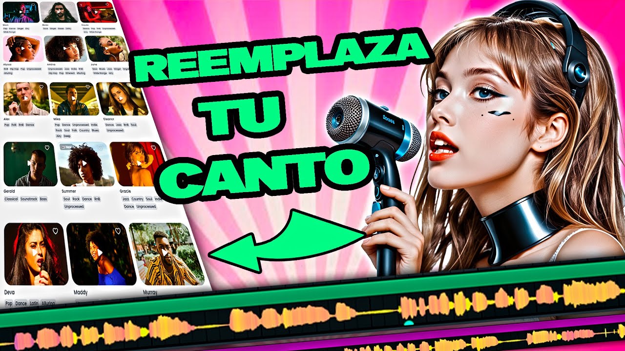 👉COMO CAMBIAR MI VOZ por la de UN CANTANTE PROFESIONAL con IA ||  DE LOCOS!