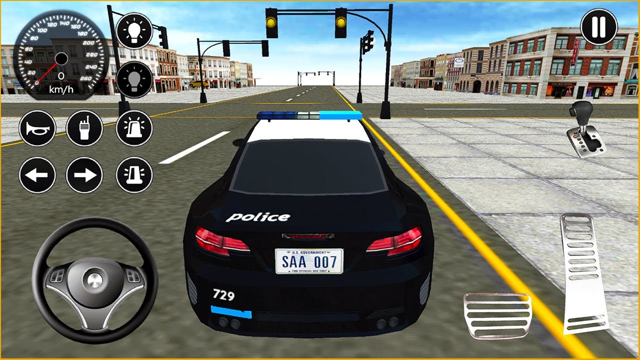 Polis arabası oyunu izle 4K || Real Police Car Driving v2 #98 - Polis oyunları 3D Android Gameplay