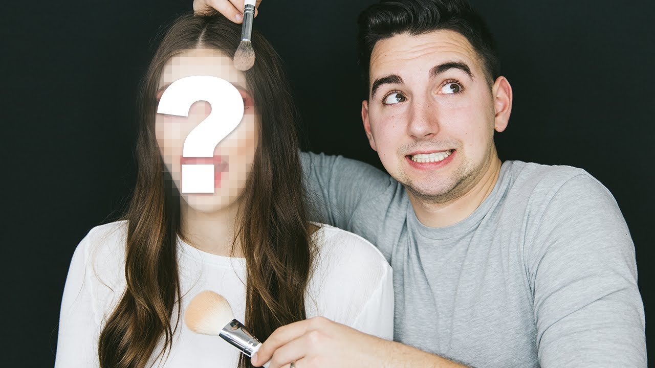 HUSBAND DOES MY MAKEUP CHALLENGE | ERIKA MEDLIN 2019