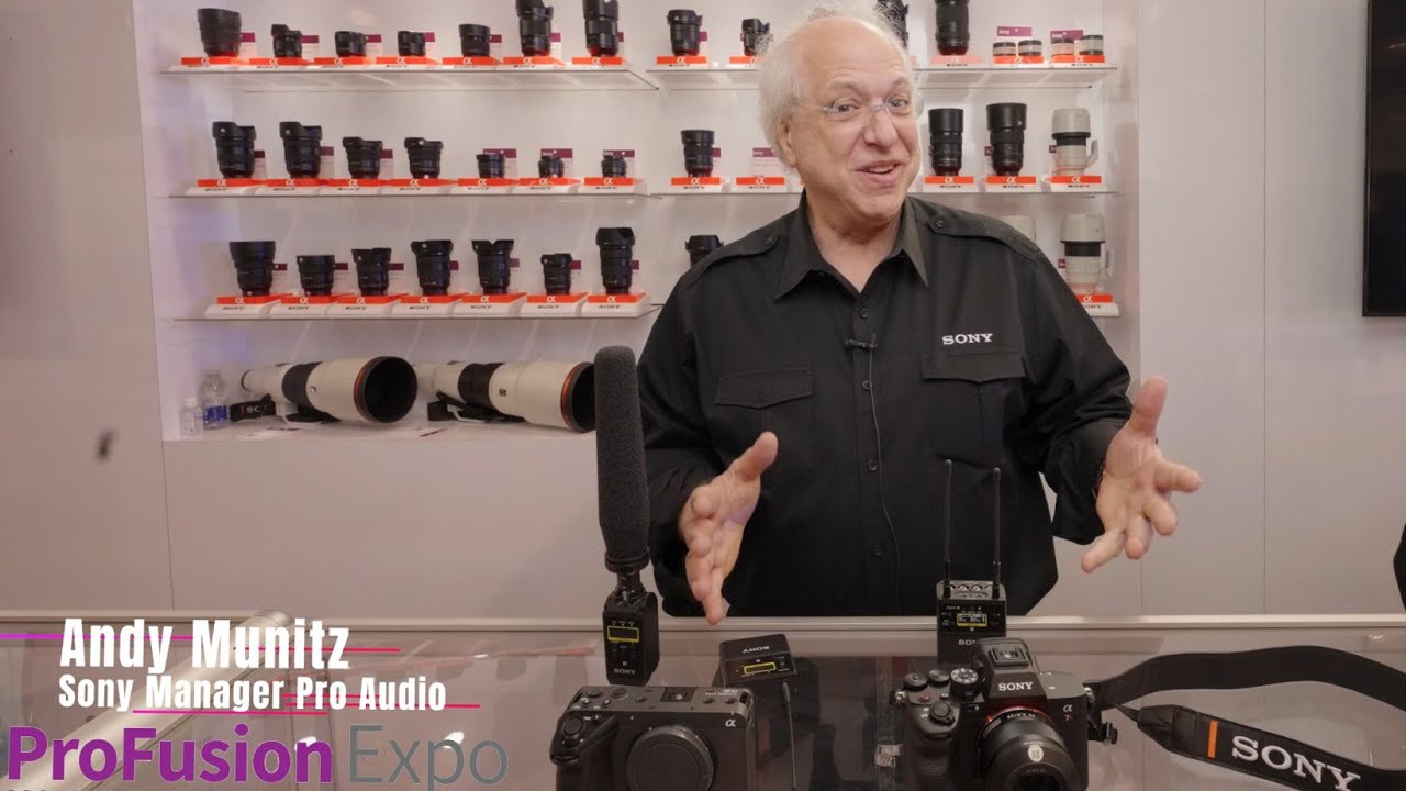 Professional Wireless Audio Sony URX-P41D Dual-Channel Camera Trade Show Interview at Profusion Expo