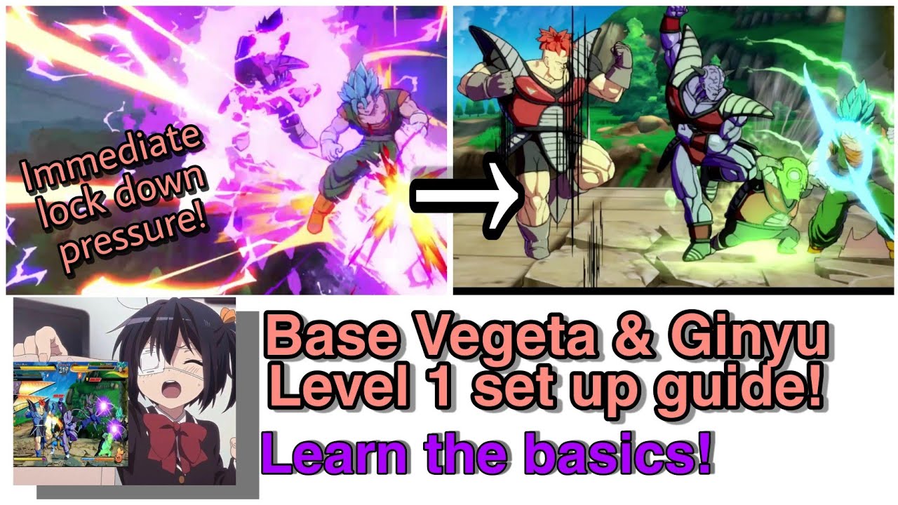 DBFZ Base Vegeta and Ginyu level 1 setup guide (SEASON 4) How to stop mashers & more! [#DBFZ]