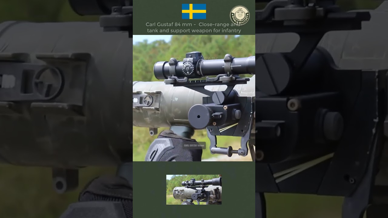 Carl Gustaf 84 mm -  Close-range anti-tank and support weapon for infantry #military #defence