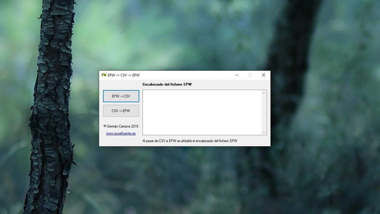 Cómo editar archivos climáticos de EnergyPlus epw en Excel