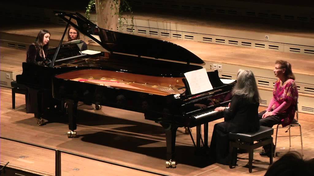 Martha Argerich & Cristina Marton playing Milhaud Scaramouche at Tonhalle Zürich