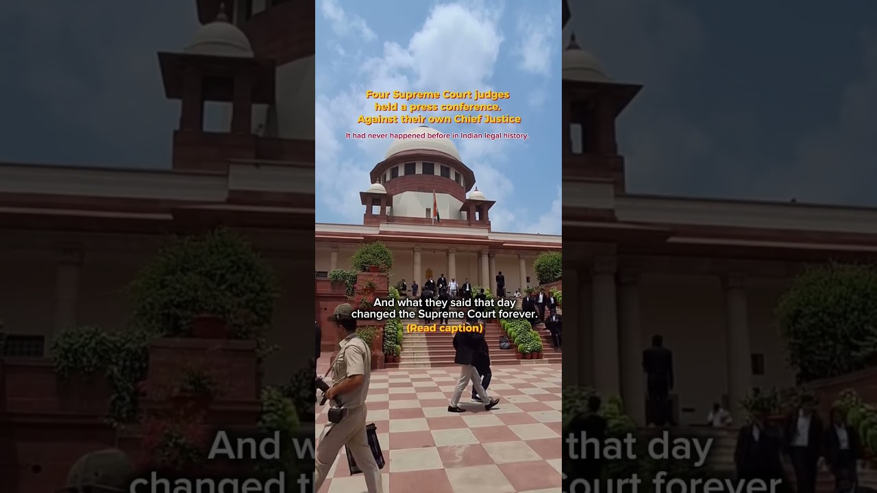 Four Supreme Court Judges Went Public⚖️|The 2018 Press Conference#SupremeCourtIndia #constitution
