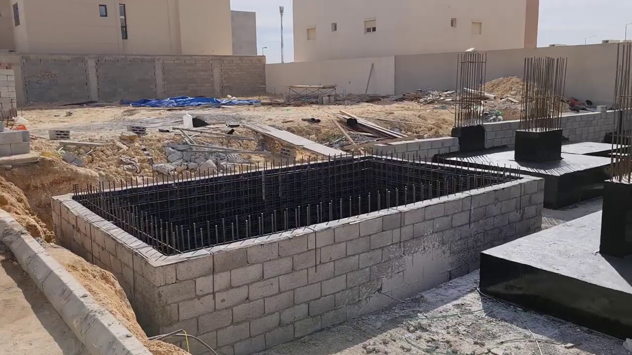 بعد بناء البيارة فوق اللبشة