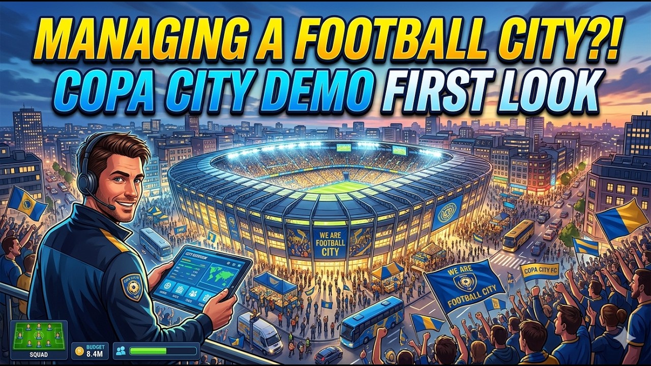 Managing a Football City!  Copa City Demo First Look