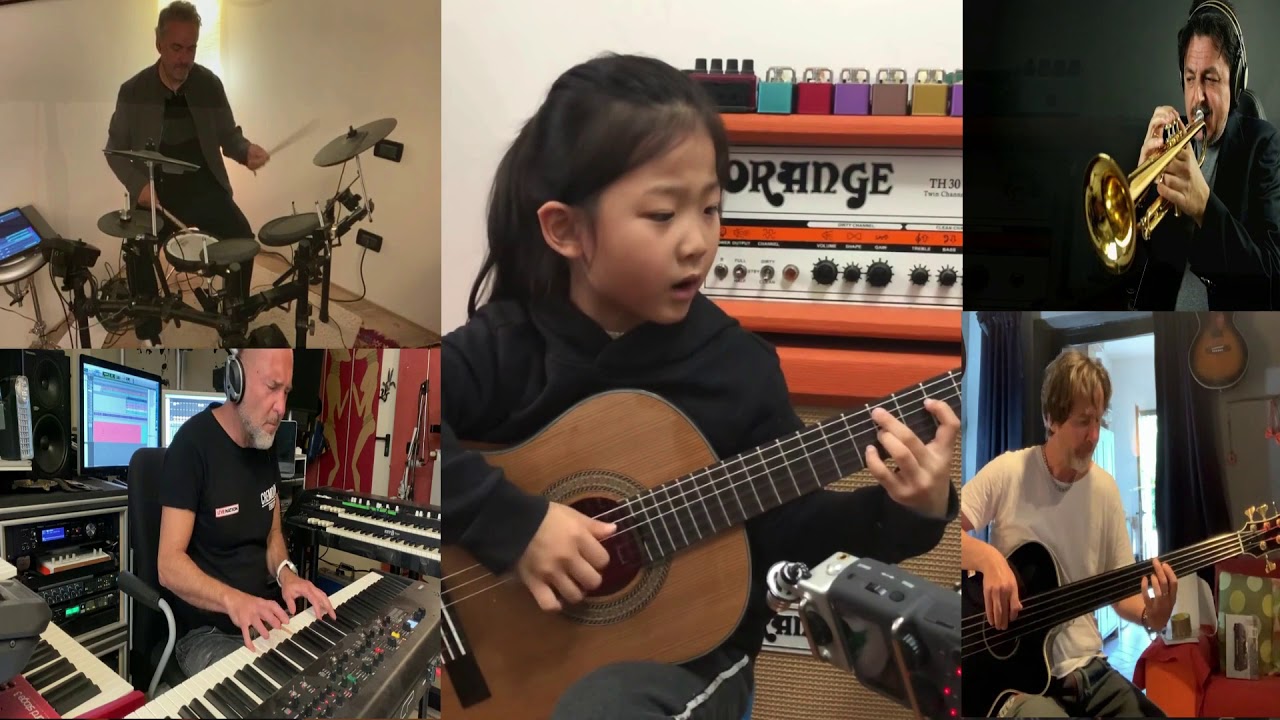[ Fly me to the moon ] By A girl six years old | Bossanova guitar playing INS @miumiuguitargirl