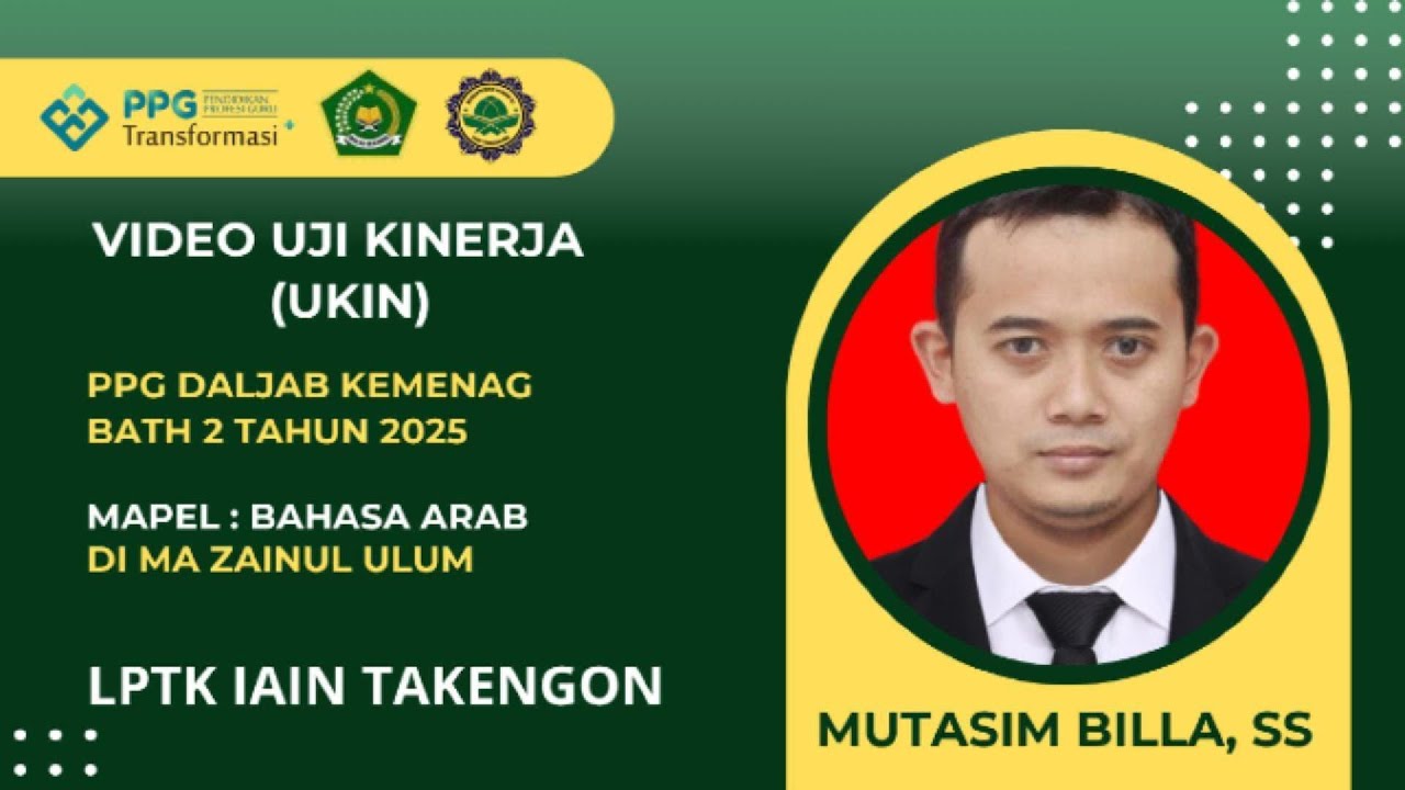 Prektik Pembelajaran UKIN PPG Daljab 2025 - BAHASA ARAB TEMA : TA'ARUF - IAIN TAKENGON Aceh.
