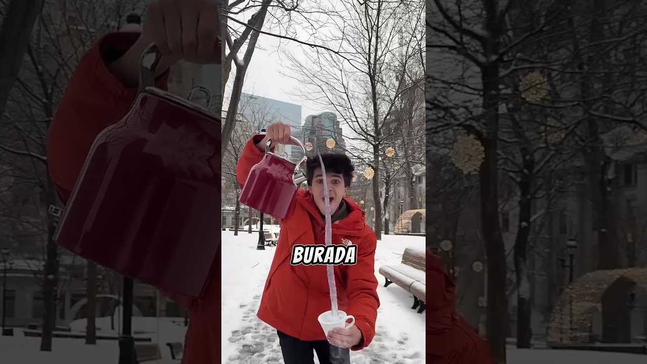 Rusya&rsquo;da Hayat Donuyor! Sıcak Su Bile Havada Buz Kesiyor 😱❄️