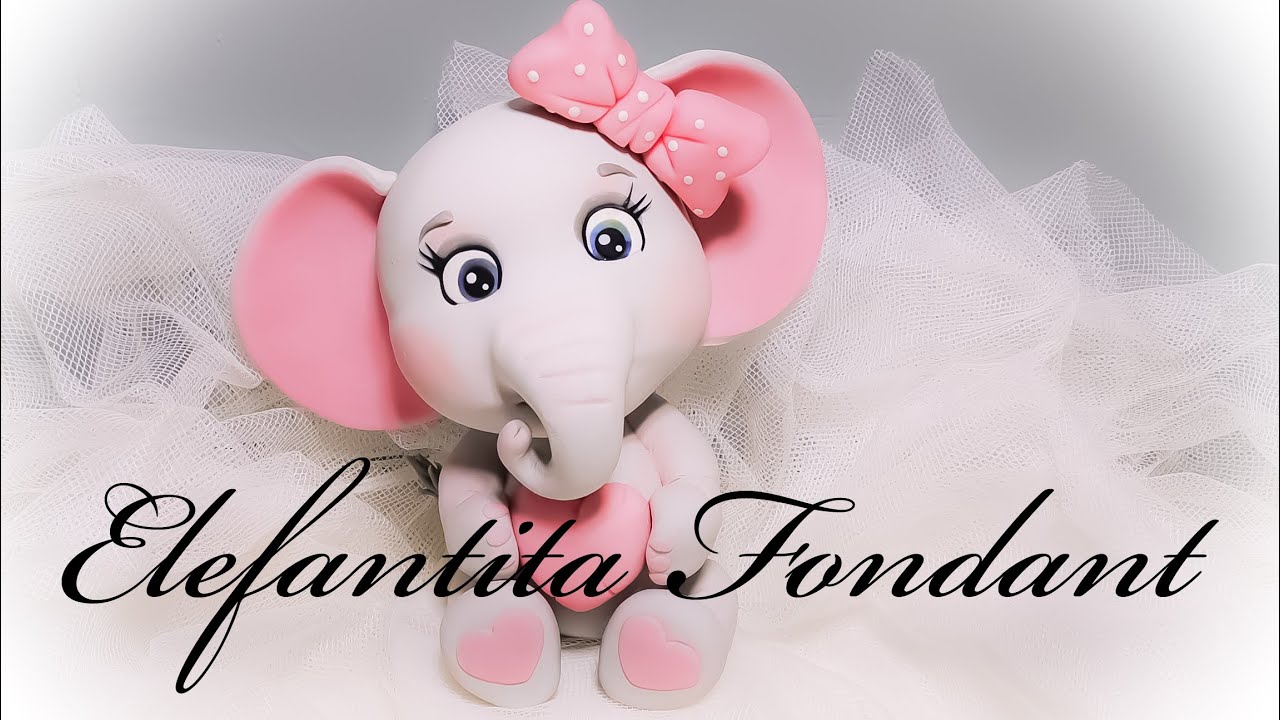 Elefantita Baby fondant (paso a paso) 🥰