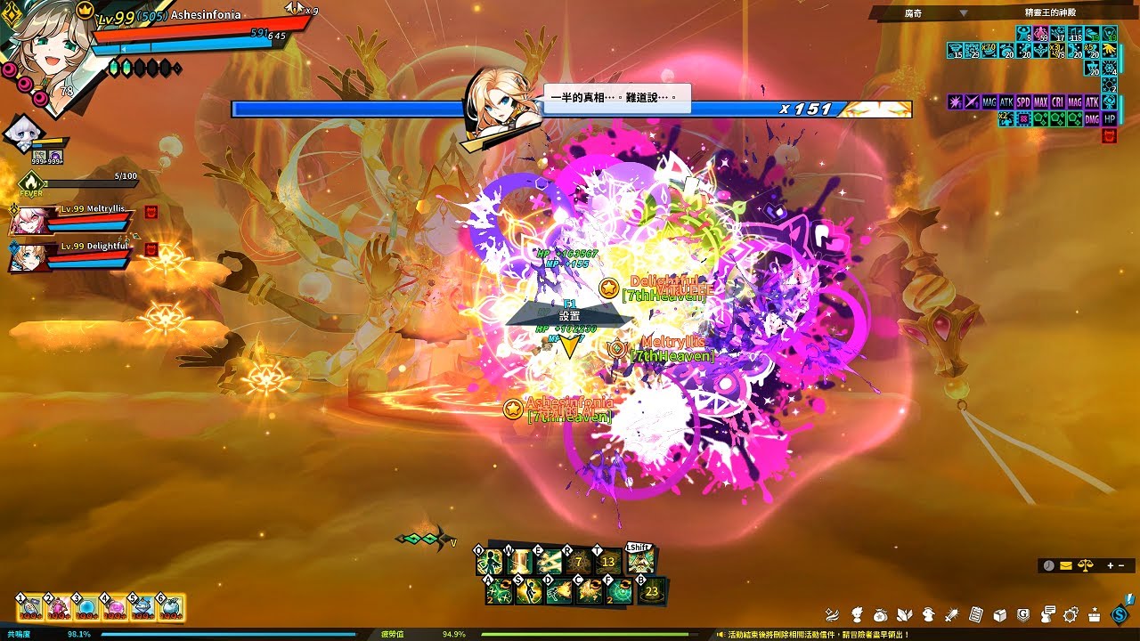Elsword - M Avarice 22-3 Spirit Lord's Temple Party (New Gaint Boss)
