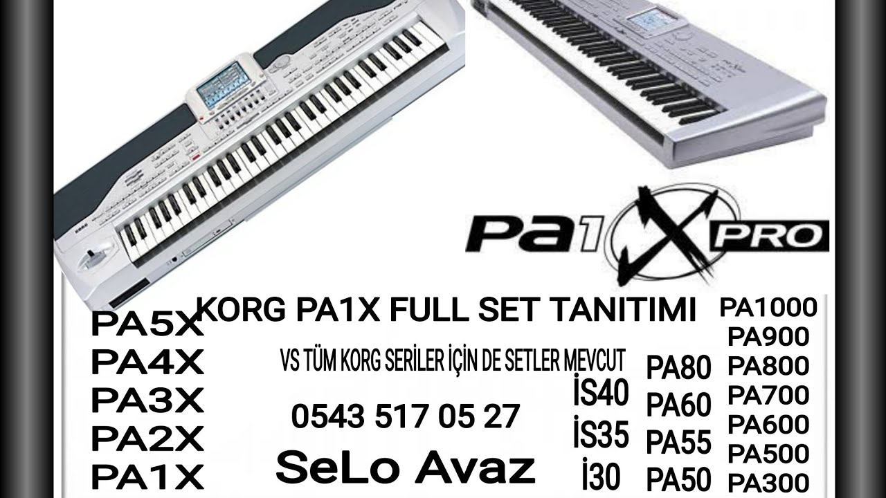 Korg pa1x Set full tanıtim