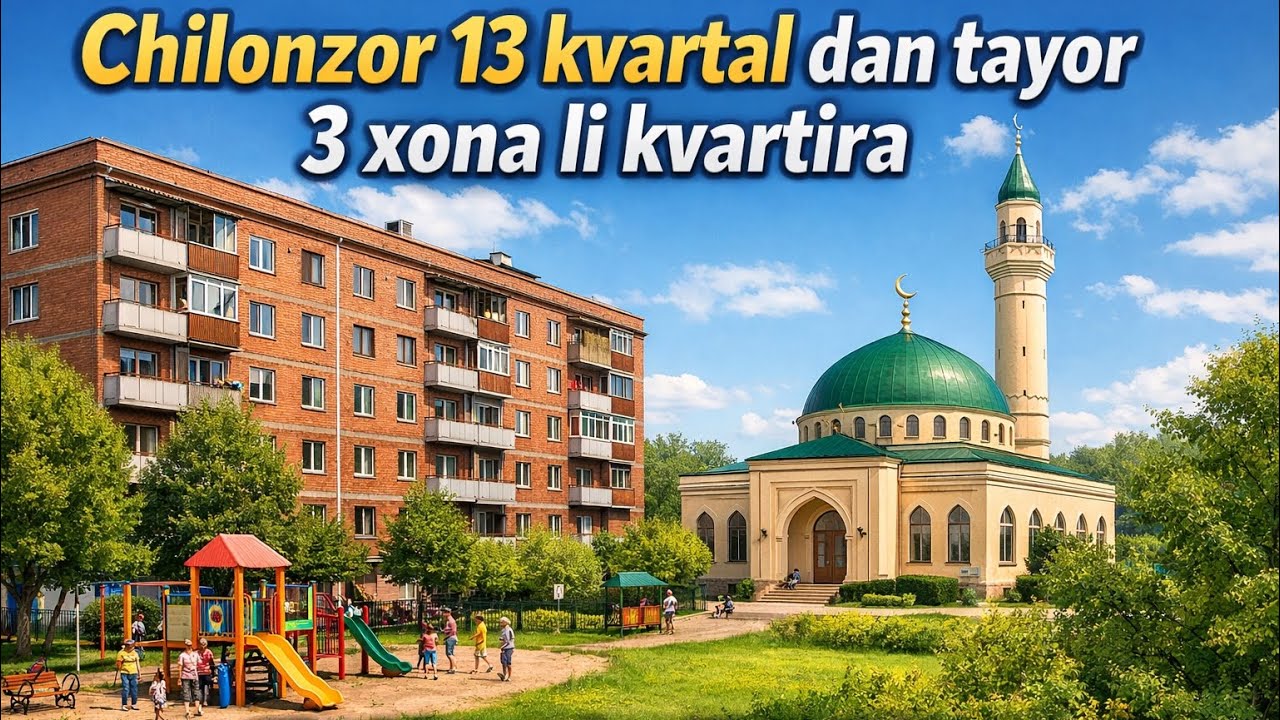 Чилонзор 13 квартал дан Тайор 3 хона ли уй 