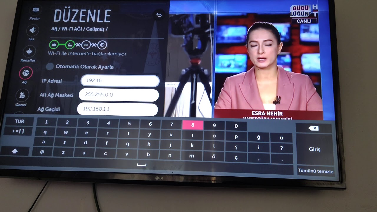 LG İNTERNET BAĞLANTISI YOK KESİN ÇÖZÜM