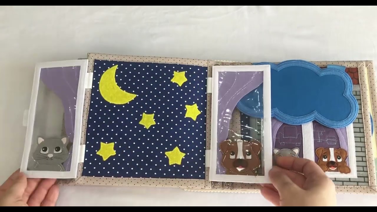 Развивающая книга из фетра
