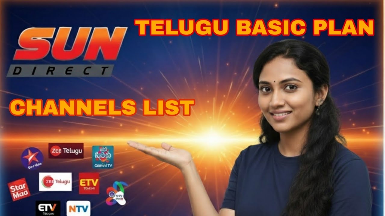 Sundirect telugu basic plan all channels list in telugu|sundirect telugu basic pack@sureshtechtaught