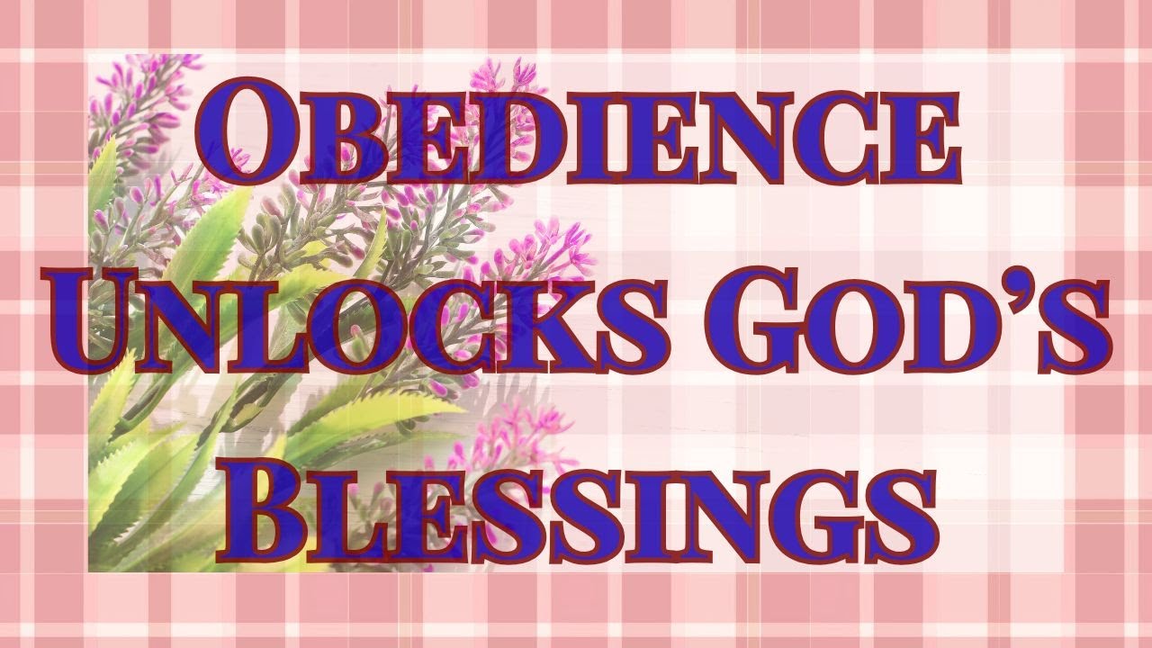 🌿 Obedience Unlocks God's Blessings: A Bible Reflection #faith #motivational