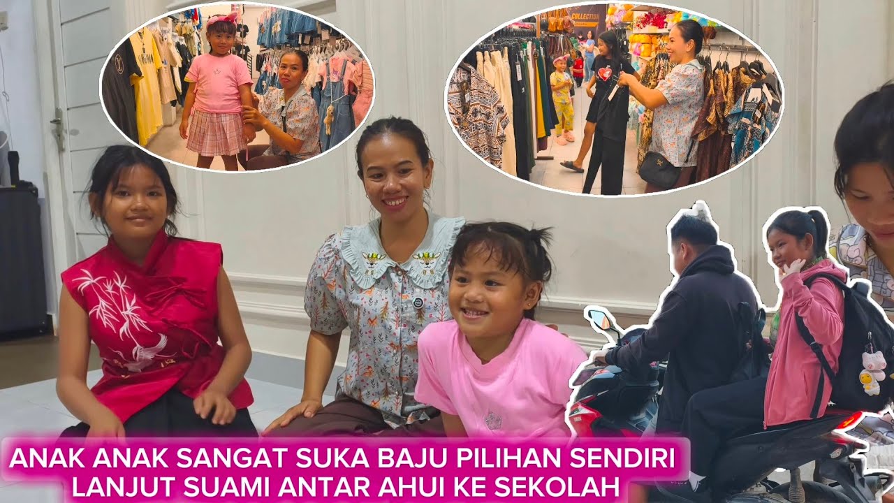BAWA ANAK ANAK PERGI BELI BAJU BUAT IMLEK PEMBERIAN REZEKI DARI TEMAN ONLINE