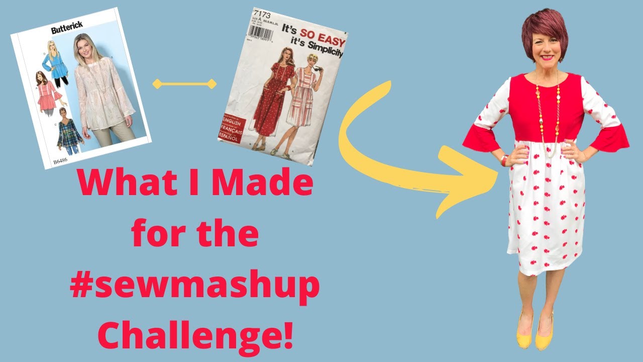 What I Made for the #sewmashup Challenge!  Butterick 6486,  Simplicity 8689, Simplicity 9454, S7173