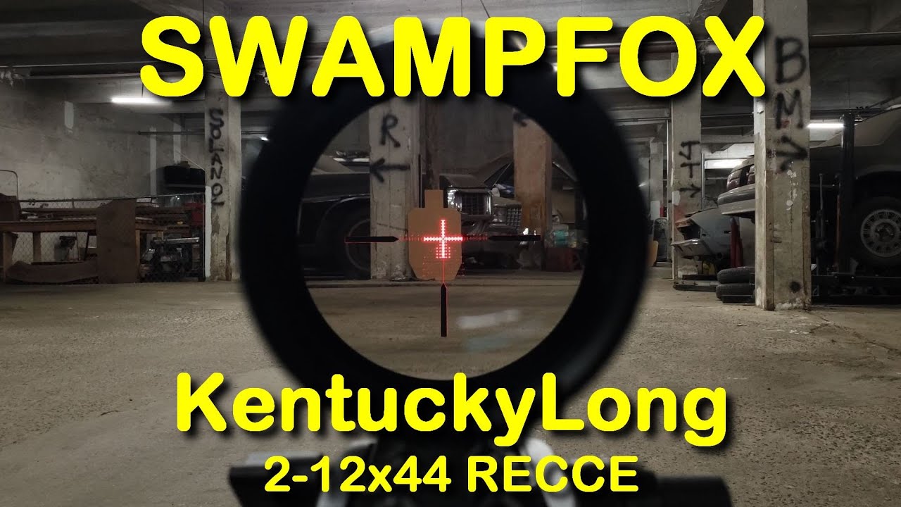 SWAMPFOX Kentucky Long 2-12x44 FFP RECCE Reticle - MPVO Magnificence!