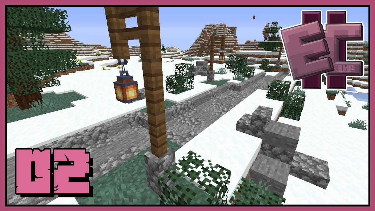 Eremcraft #002 - jaskinia, żelazo i pierwsze drogi w śniegu! | Minecraft Serwer Multiplayer