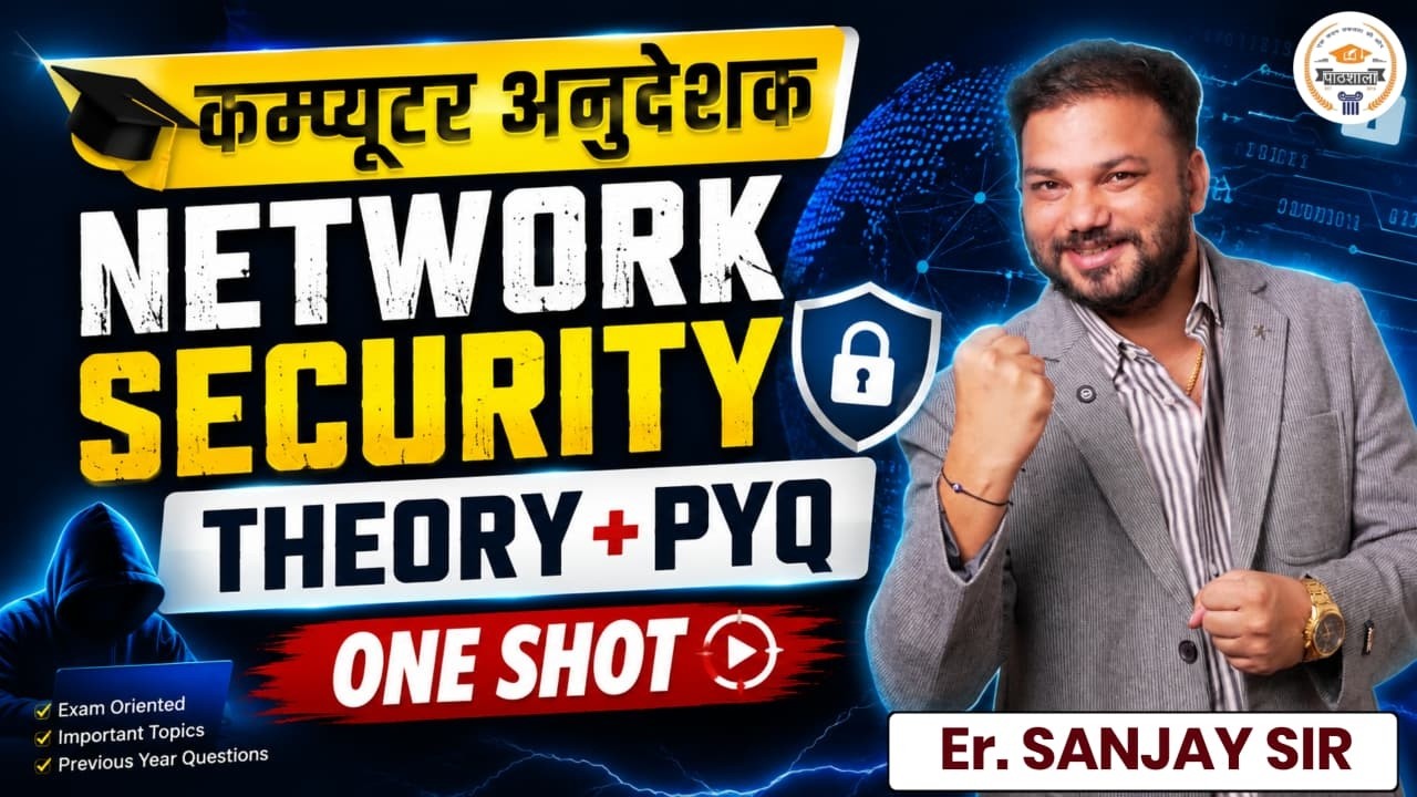 Computer Anudeshak 2026 Marathon Class | Network Security One Shot | Theory + PYQ | Sanjay Sir