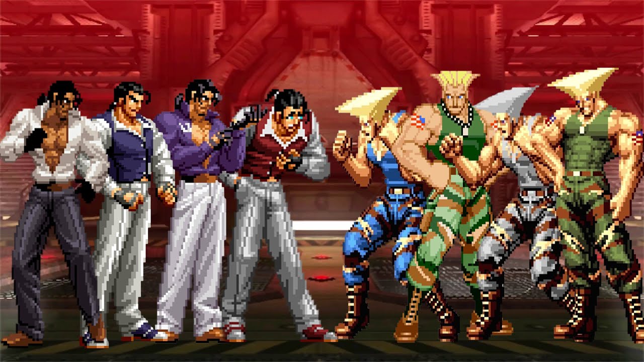 [KOF Mugen] Robert Garcia Team vs Guile Team