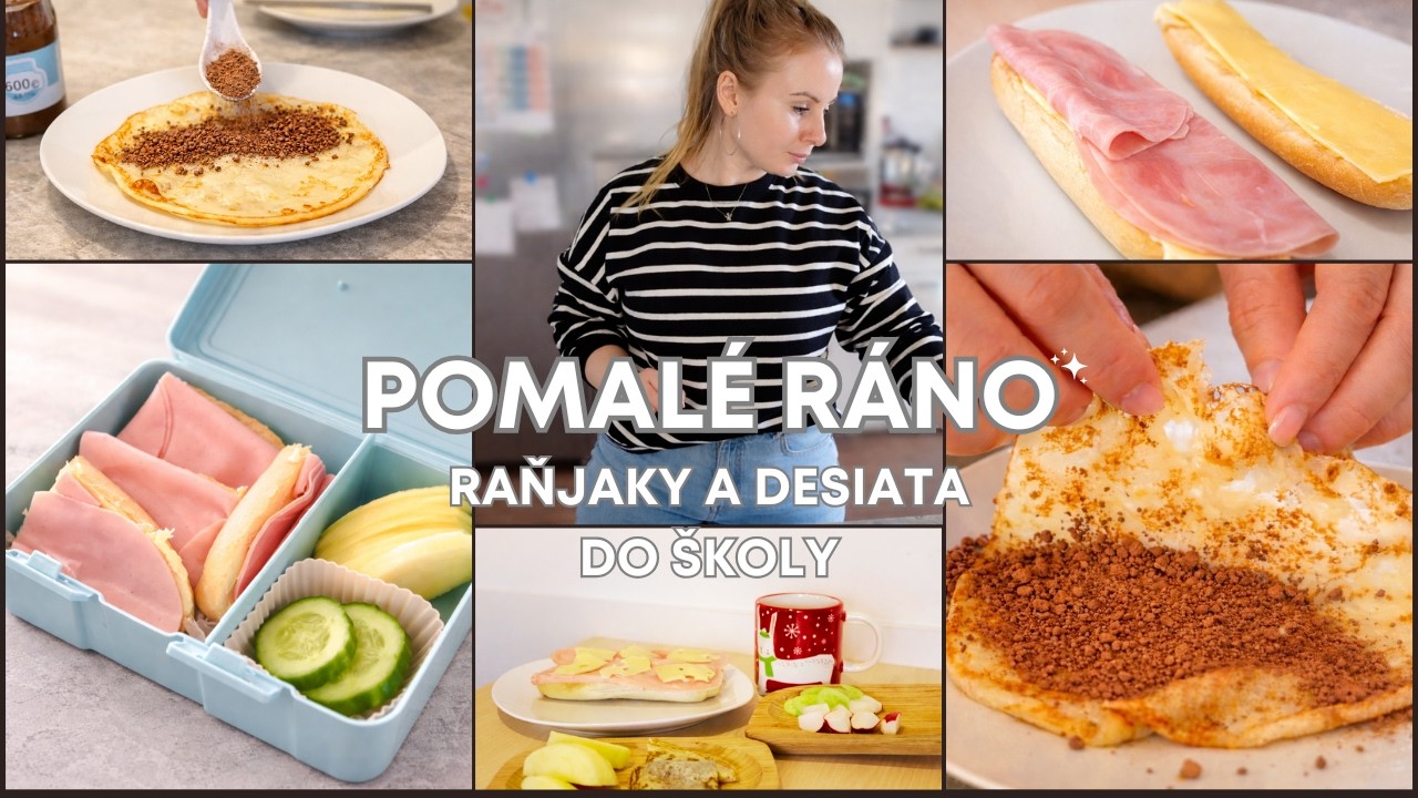 Pomalé ráno I bez rečí I palacinky I #bentobox l #asmr l #jedlo