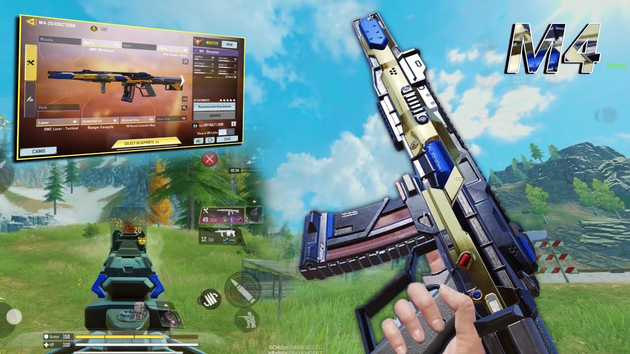 *NEW* EPIC M4 - DISSOLVER UNIQUE IRONSIGHT | BEST M4 GUNSMITH CODM BR | CODM BR GAMEPLAY