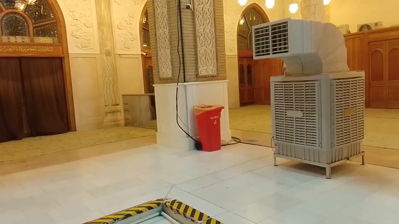 بالفديو اماكن مقامات الانبياء في مسجد الكوفة