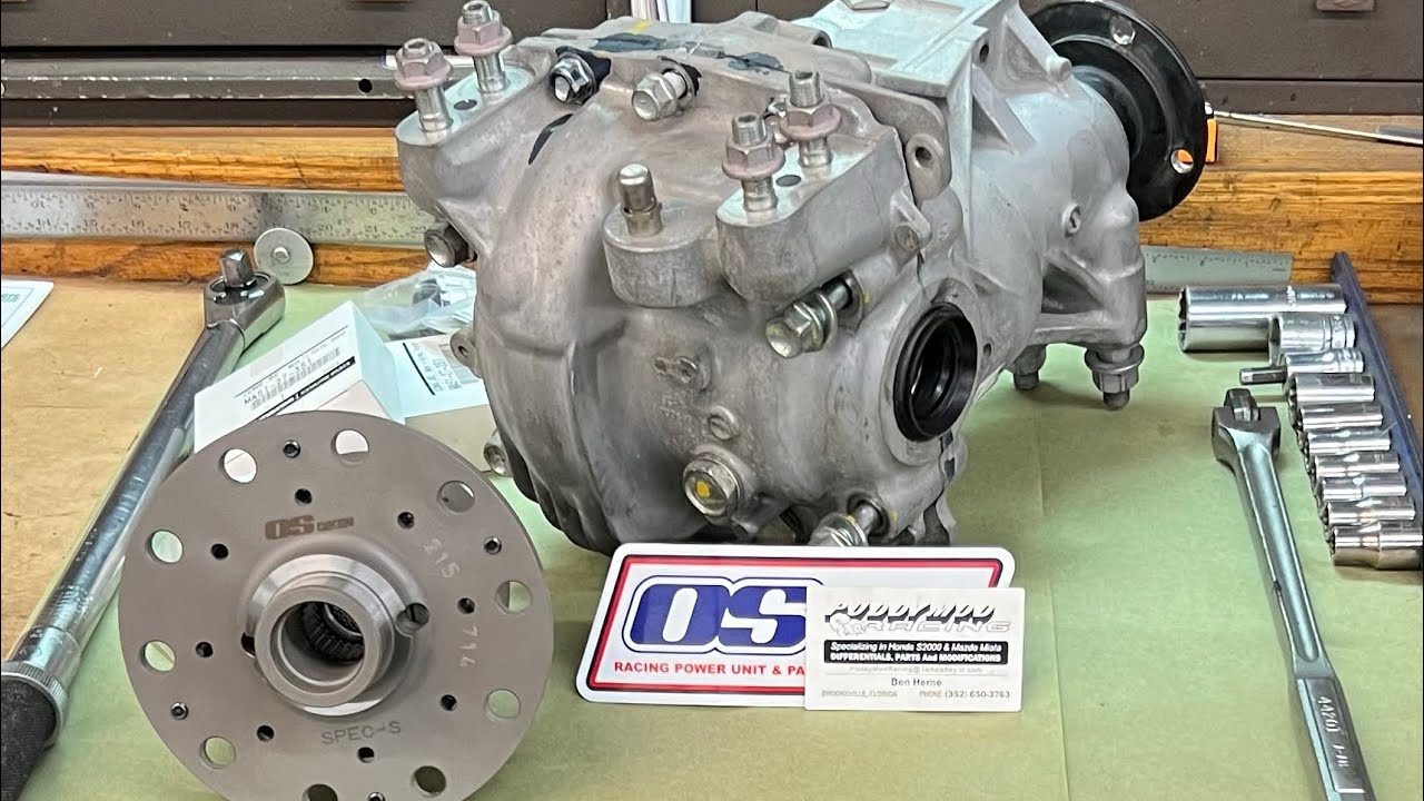Fiat 124 Spyder 3.45 gear ratio Osgiken LSD instal cool mod for the ND Miata