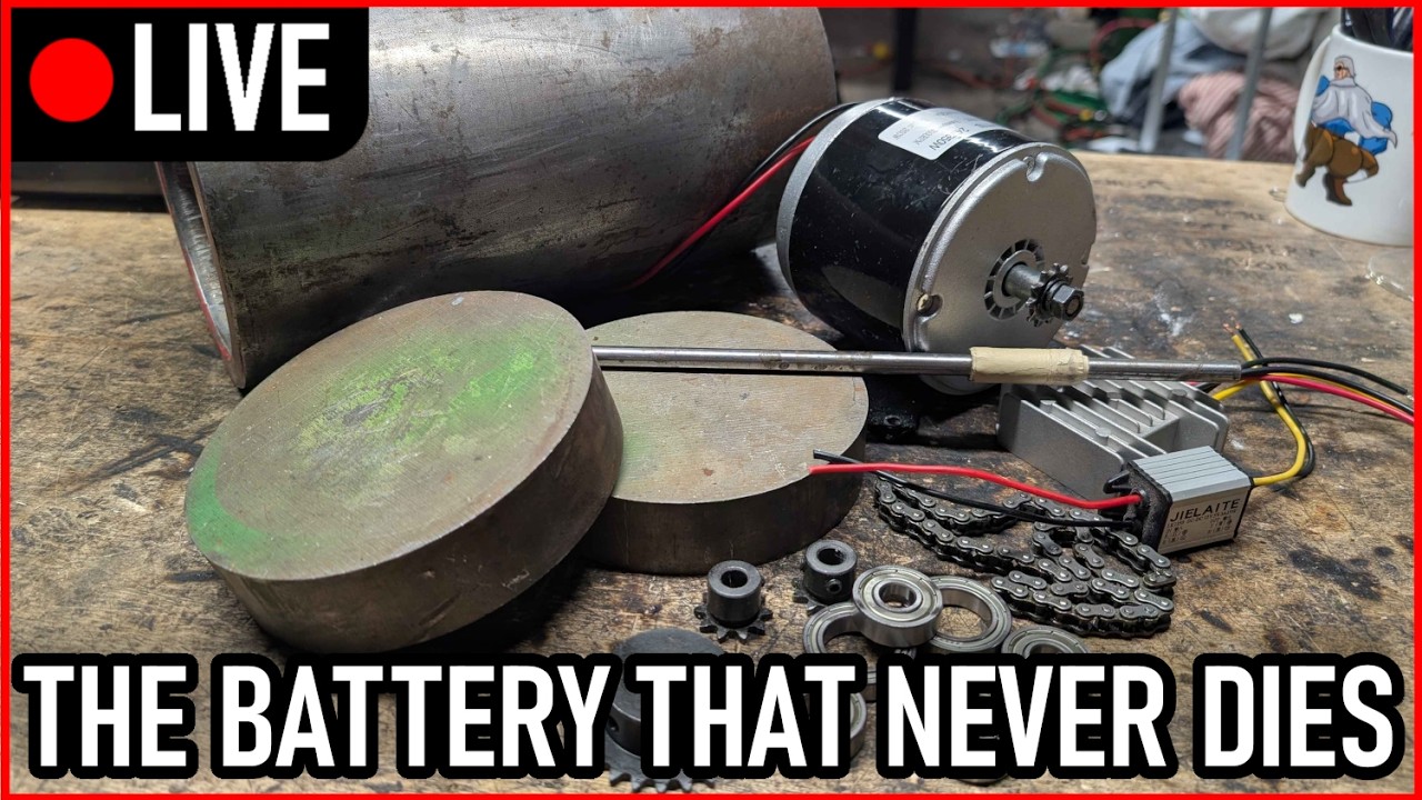 [LIVE] Designing and Building a Mechanical Battery to Rebuild Society