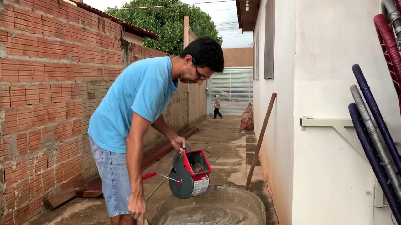 Chapiscadeira manual. Chapisco rápido.