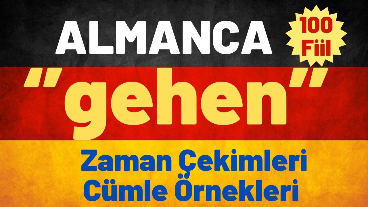 Almanca En Önemli Fiiller ''gehen'' #almancaogreniyorum #almanya #grammar #deutscha1 #almaniya