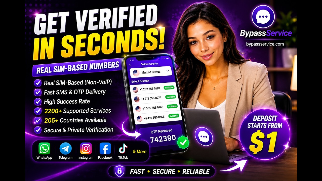 Why Pay More? Get Real SIM SMS Verification Starting From Just $1 | BypassService