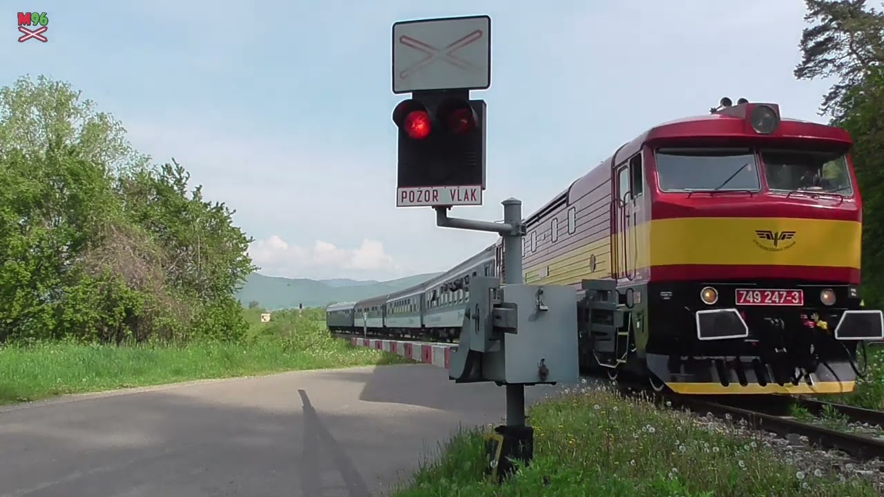 Železničné priecestie Hucín [SP0661] - 6.5.2023 / Železniční přejezd / Slovak railroad crossing